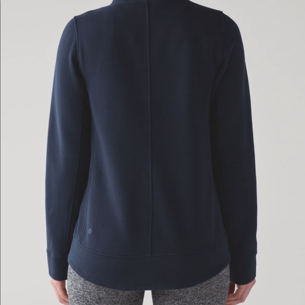 Lululemon Navy Fleece to Be True Zip Up Jacket 4 - Picture 3 of 8